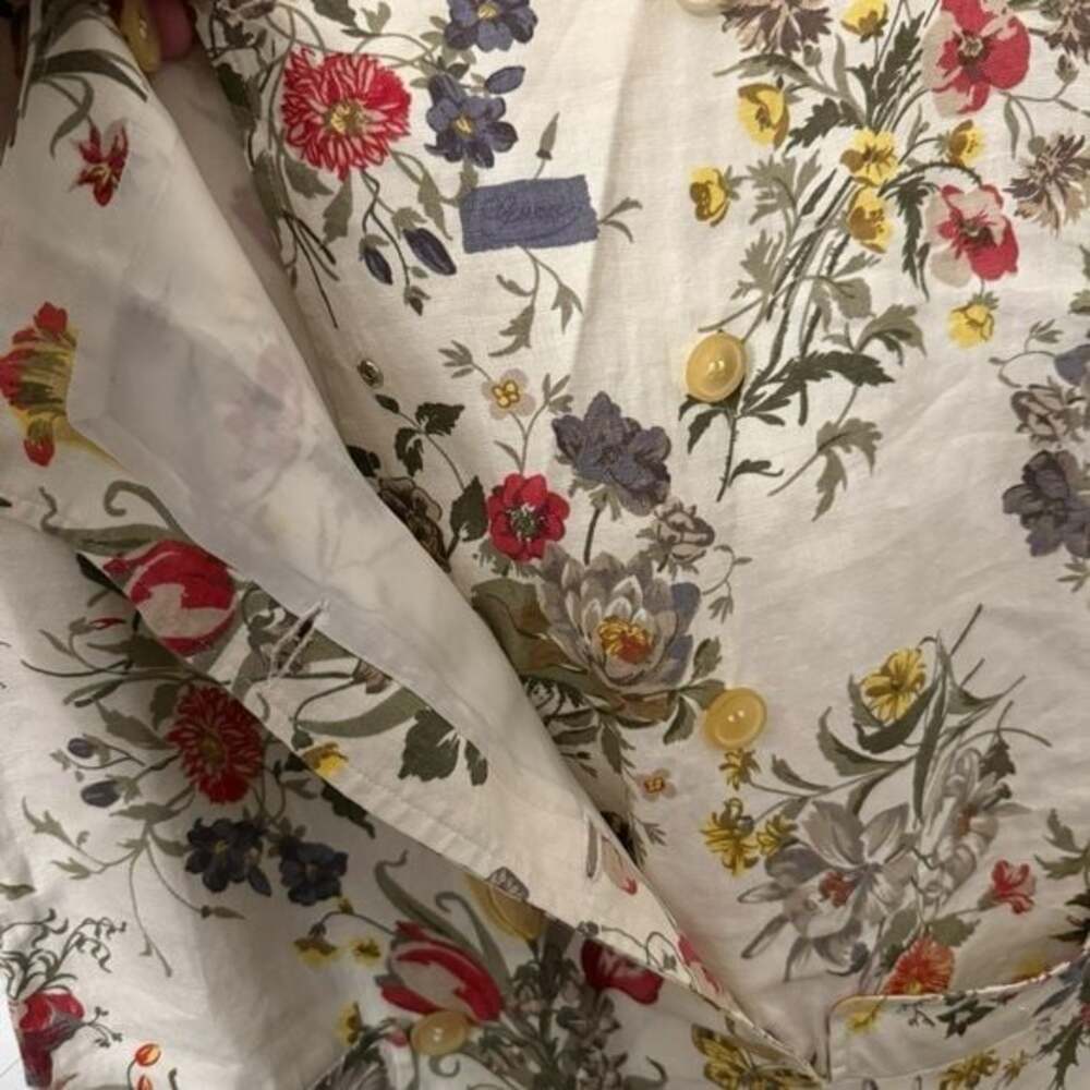 Gucci 100% Linen floral dress - Picture 10 of 14